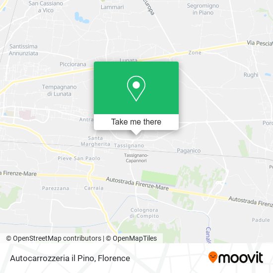 Autocarrozzeria il Pino map