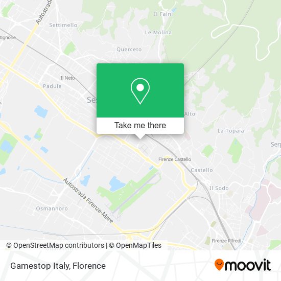 Gamestop Italy map