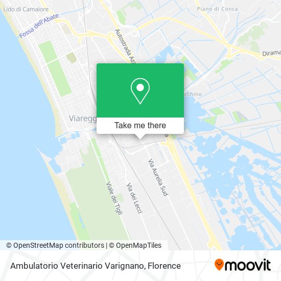 Ambulatorio Veterinario Varignano map
