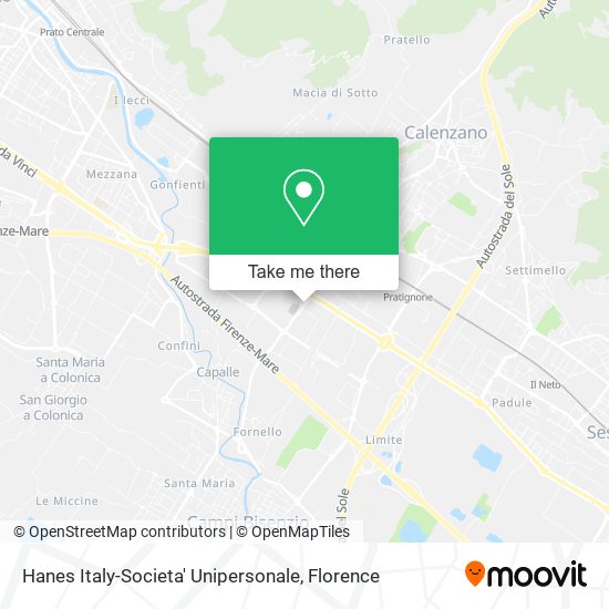 Hanes Italy-Societa' Unipersonale map