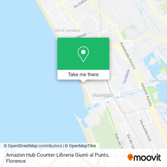 Amazon Hub Counter-Libreria Giunti al Punto map
