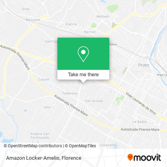 Amazon Locker-Amelio map