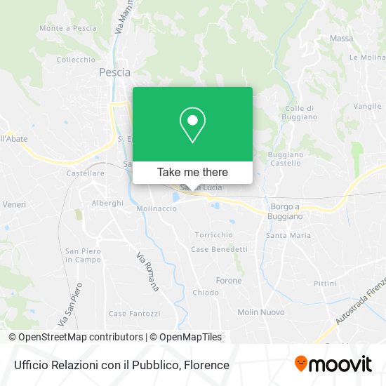 Ufficio Relazioni con il Pubblico map