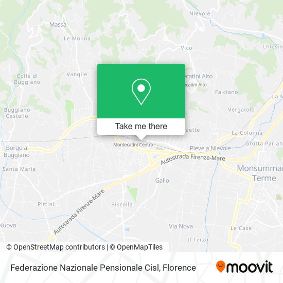 Federazione Nazionale Pensionale Cisl map