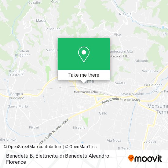 Benedetti B. Elettricita' di Benedetti Aleandro map
