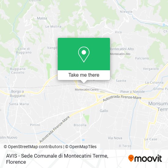 AVIS - Sede Comunale di Montecatini Terme map