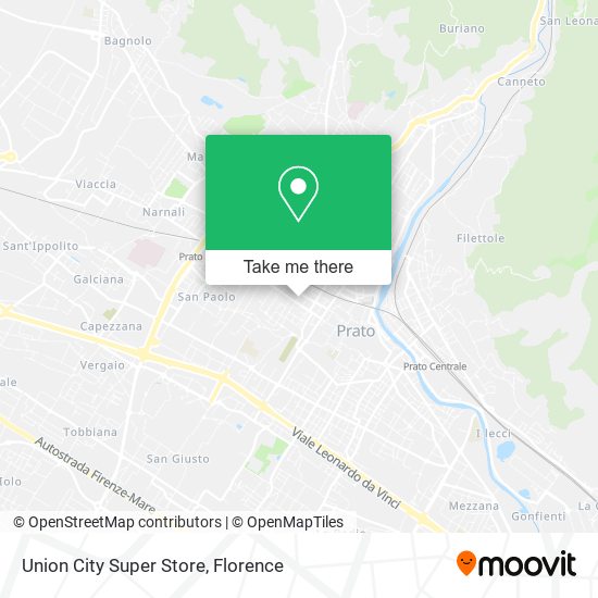 Union City Super Store map