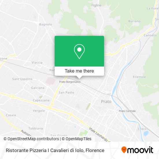 Ristorante Pizzeria I Cavalieri di Iolo map