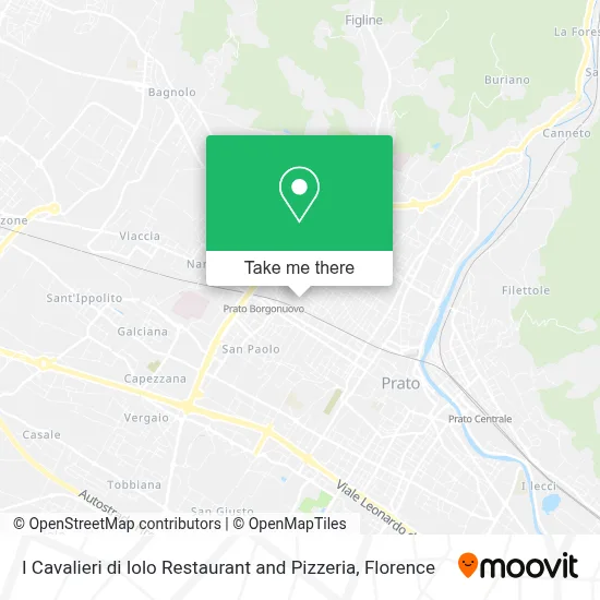 I Cavalieri di Iolo Restaurant and Pizzeria map