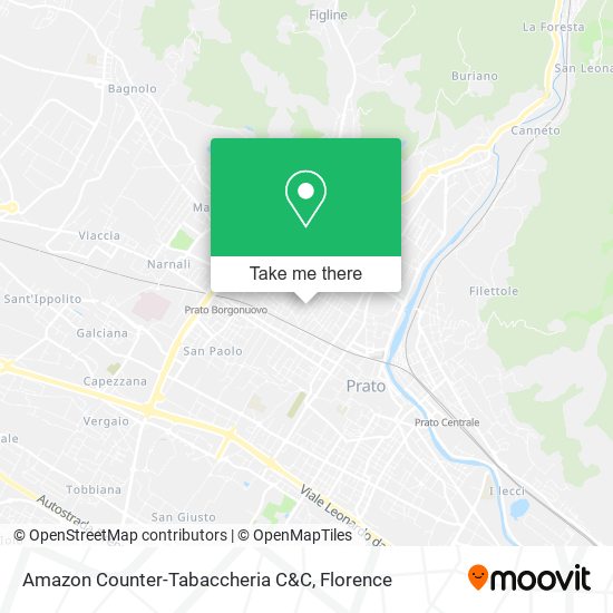 Amazon Counter-Tabaccheria C&C map