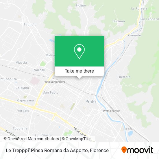 Le Trepppi' Pinsa Romana da Asporto map