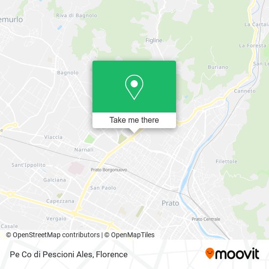 Pe Co di Pescioni Ales map