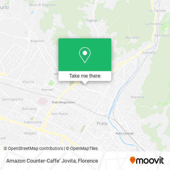 Amazon Counter-Caffe' Jovita map