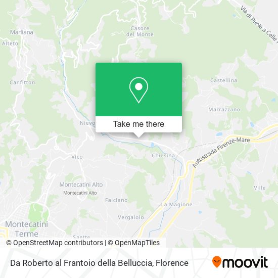 Da Roberto al Frantoio della Belluccia map