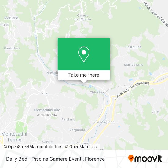 Daily Bed - Piscina Camere Eventi map