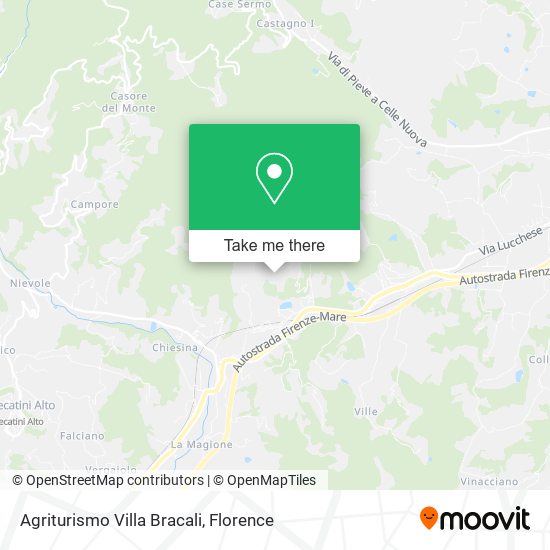 Agriturismo Villa Bracali map