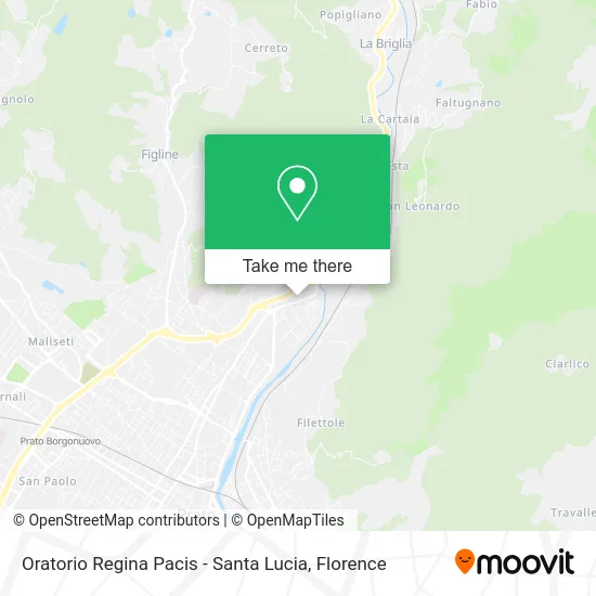 Regina Pacis Oratory - Santa Lucia map