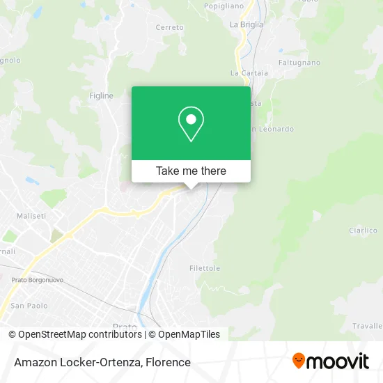 Amazon Locker-Ortenza map