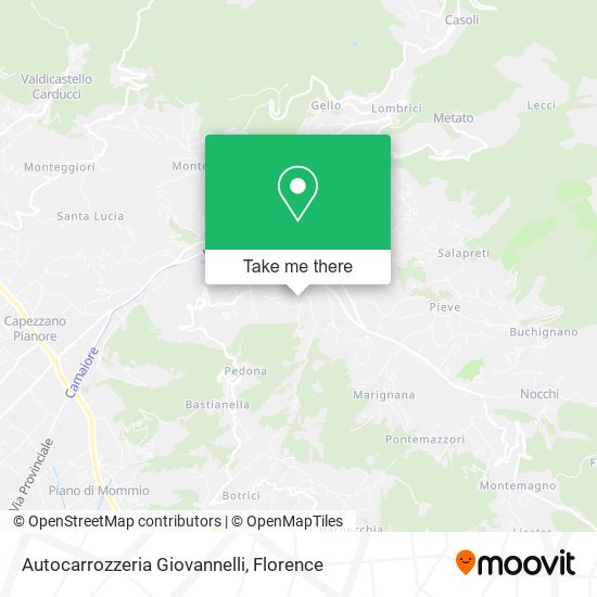 Autocarrozzeria Giovannelli map