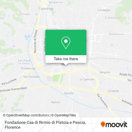 Fondazione Caa di Rirmio di Pistoia e Pescia map