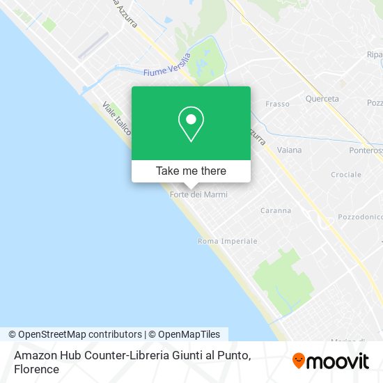 Amazon Hub Counter-Libreria Giunti al Punto map