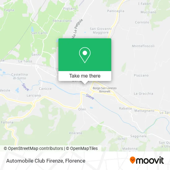 Automobile Club Firenze map