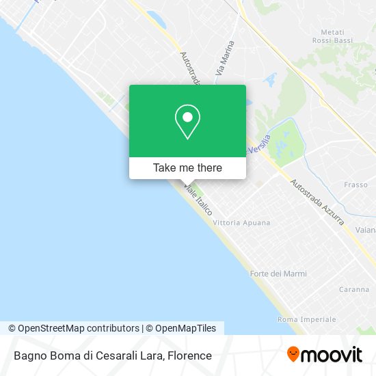 Bagno Boma di Cesarali Lara map