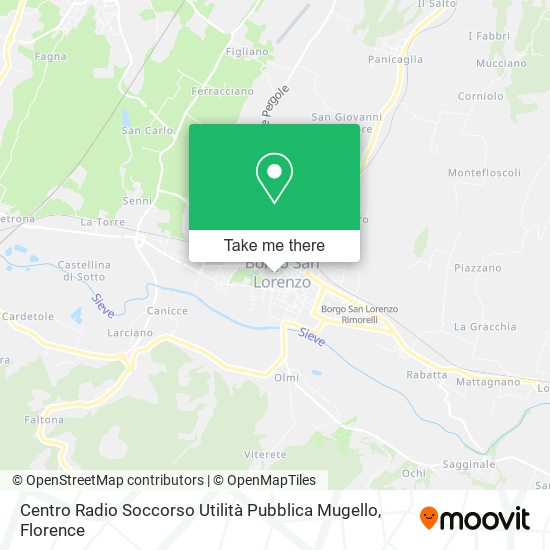 Centro Radio Soccorso Utilità Pubblica Mugello map