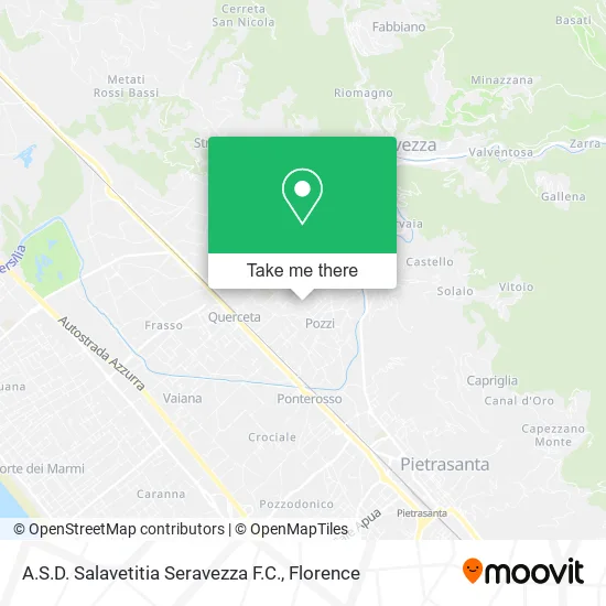 A.S.D. Salavetitia Seravezza F.C. map