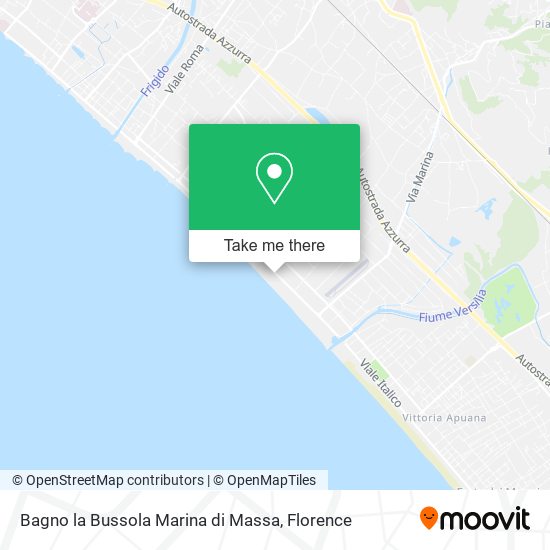 Bagno la Bussola Marina di Massa map