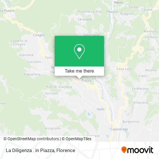 La Diligenza . in Piazza map