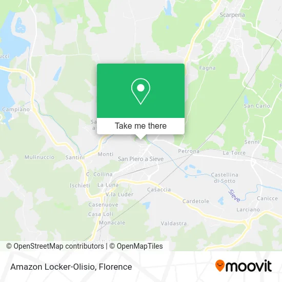 Amazon Locker-Olisio map