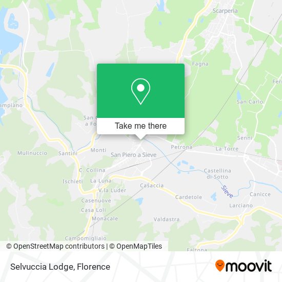 Selvuccia Lodge map