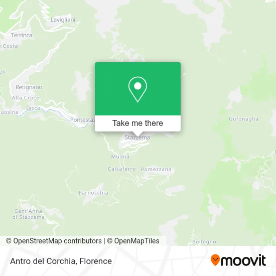 Antro del Corchia map