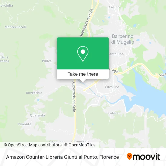 Amazon Counter-Libreria Giunti al Punto map
