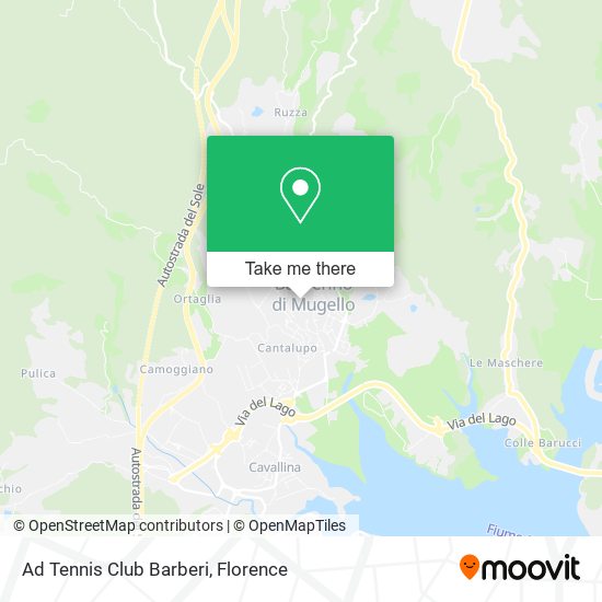 Ad Tennis Club Barberi map