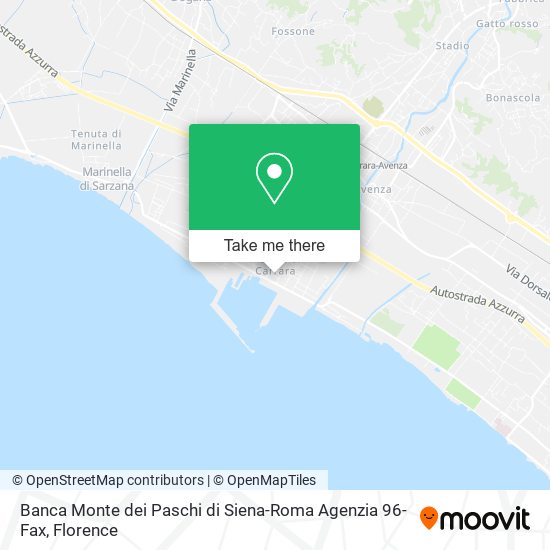 Banca Monte dei Paschi di Siena-Roma Agenzia 96-Fax map