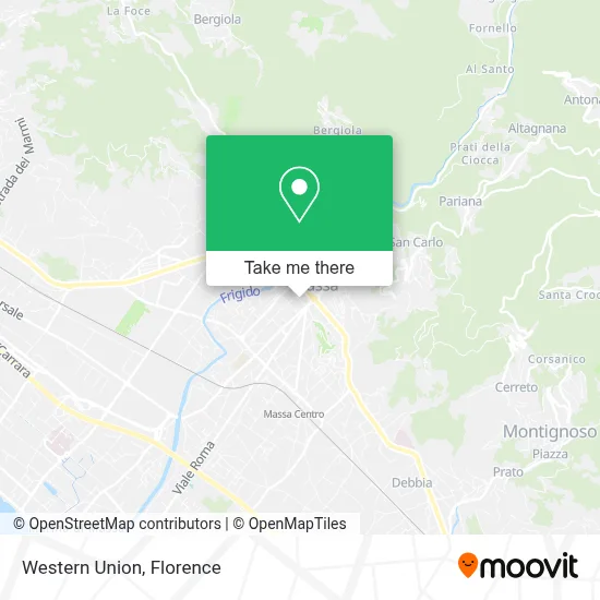 Western Union map