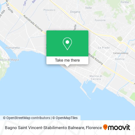Bagno Saint Vincent-Stabilimento Balneare map
