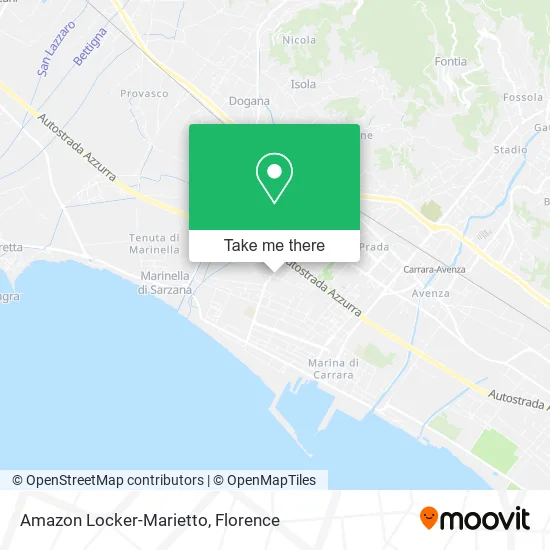 Amazon Locker-Marietto map