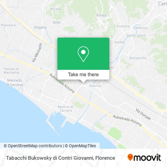 Tabacchi Bukowsky di Contri Giovanni map