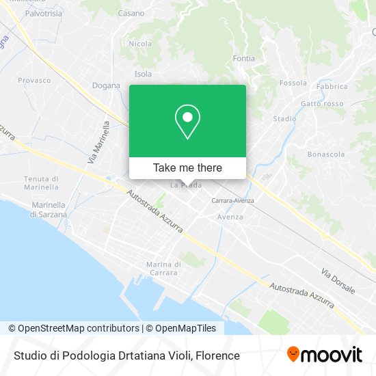 Studio di Podologia Drtatiana Violi map
