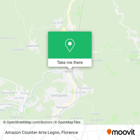 Amazon Counter-Arte Legno map