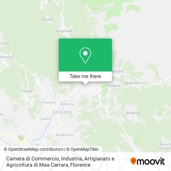 Camera di Commercio, Industria, Artigianato e Agricoltura di Maa Carrara map