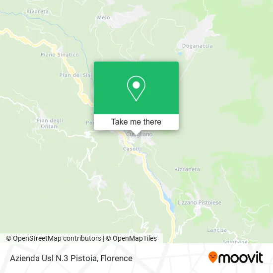 Azienda Usl N.3 Pistoia map