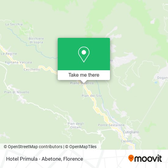 Hotel Primula - Abetone map