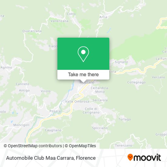 Automobile Club Maa Carrara map