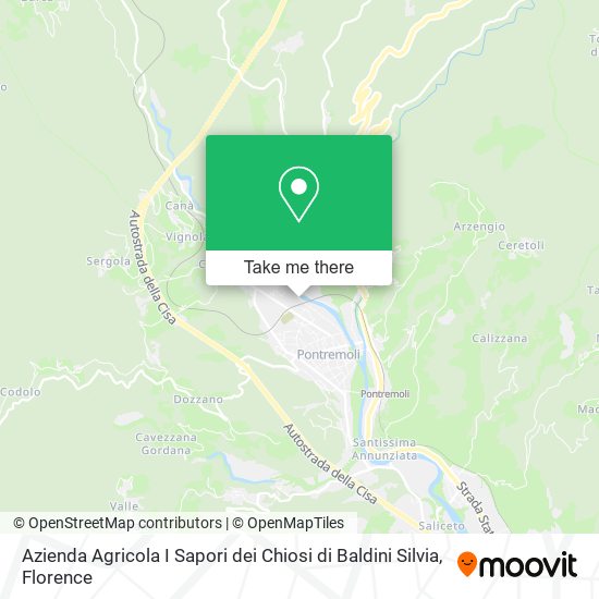 Azienda Agricola I Sapori dei Chiosi di Baldini Silvia map