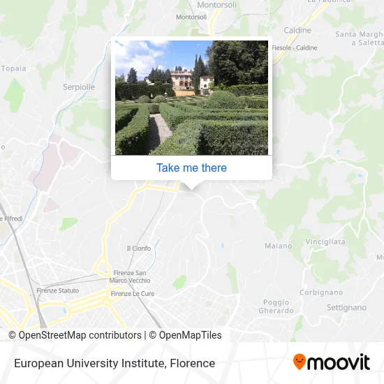 European University Institute map