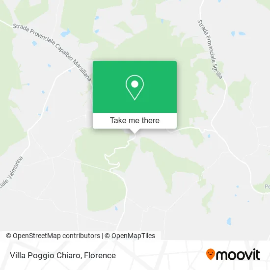 Villa Poggio Chiaro map